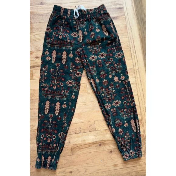Urban Outfitters Boho Indie Western Corduroy Cargo Pants XS waist 26.5 Joggers - Picture 3 of 6